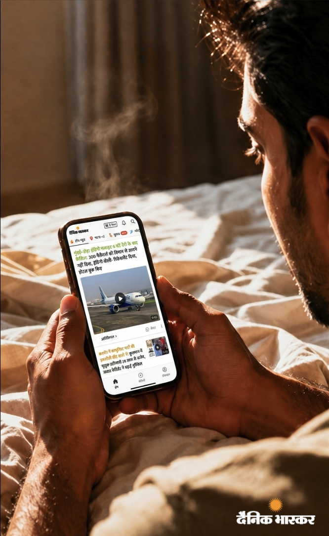 Dainik Bhaskar app hero visual